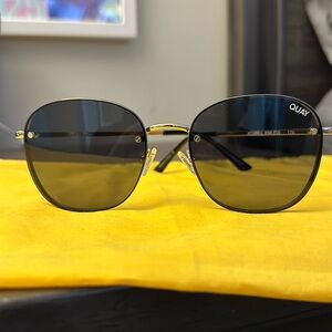 Quay Australia Black and Gold Sunglasses